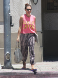 Minnie Driver Leaving Earth Cafe 