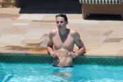 Joe Simpson soaks up the sun with a much younger man before Jessica's Wedding - Part 2