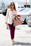 Jessica Alba keeps it Business Chic for a Meeting