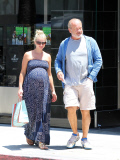 Kelsey Grammer and pregnant wife Kayte Walsh shop in Beverly Hills