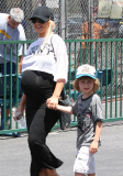 Exclusive... Pregnant Christina Aguilera & Family Go Mini Golfing 
