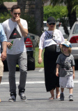 Exclusive... Pregnant Christina Aguilera & Family Go Mini Golfing 