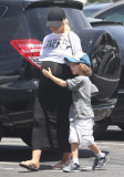 Exclusive... Pregnant Christina Aguilera & Family Go Mini Golfing 
