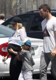 Exclusive... Pregnant Christina Aguilera & Family Go Mini Golfing 