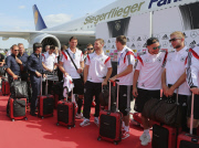 Ankunft der Weltmeister 2014 in Berlin