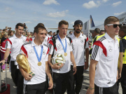 Ankunft der Weltmeister 2014 in Berlin
