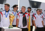 Ankunft der Weltmeister 2014 in Berlin