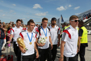 Ankunft der Weltmeister 2014 in Berlin