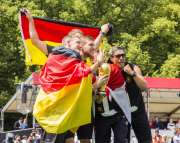 Empfang der Weltmeister 2014 am Brandenburger Tor in Berlin