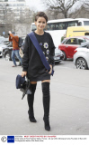 Street style at Paris Fashion Week, France - 22 Jan 2014