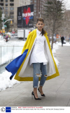 Street Style at New York fashion week, New York, America - 08 Feb 2014