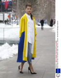 Street Style at New York fashion week, New York, America - 08 Feb 2014