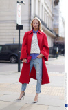 Street Style at London Fashion Week Autumn Winter 2014, Britain - 15 Feb 2014