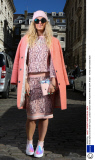 Street Style at Somerset House, London Fashion Week Autumn Winter 2014, Britain - 15 Feb 2014