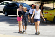 Reese Witherspoon goes for a hike with her Kids
