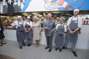 Prince Charles and Camilla Duchess of Cornwall visit Jamie Oliver's Fifteen Cornwall, Britain - 16 Jul 2014