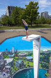 The 3D artwork is to celebrate the two year anniversary of London 2012