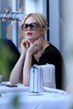 January Jones steps out for lunch with a friend