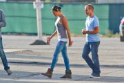 *EXCLUSIVE* Michelle Rodriguez gets ready to re-shoot a few scenes for Fast & Furious 7