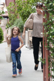 Exclusive... Ben Affleck & Family Out For Lunch At The Brentwood Country Mart 