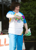 Susan Boyle running with the Queen's Commonwealth Baton, Glasgow, Scotland, Britain - 21 Jul 2014