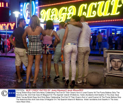 Young British Boys And Girls Many Celebrating The End Of Their Gcse's And 'a' Level Exams Hit The Punta Ballena Strip The Notorious Bar And Club Area Of Magaluf On The Spanish Island Of Mallorca. Visitor Accidents And Deaths In The Area Have Risen