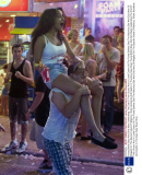 Young British Boys And Girls Many Celebrating The End Of Their Gcse's And 'a' Level Exams Hit The Punta Ballena Strip The Notorious Bar And Club Area Of Magaluf On The Spanish Island Of Mallorca. Visitor Accidents And Deaths In The Area Have Risen