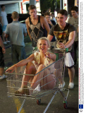 Young British Boys And Girls Many Celebrating The End Of Their Gcse's And 'a' Level Exams Hit The Punta Ballena Strip The Notorious Bar And Club Area Of Magaluf On The Spanish Island Of Mallorca. Visitor Accidents And Deaths In The Area Have Risen