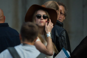 Johnny Depp gets a visit from fiancée Amber Heard on last day of ¿Black Mass¿ Filming