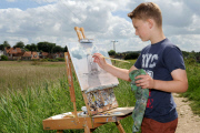 11-year-old 'Mini Monet' painter sees latest collection sell for GBP 390,000, Norfolk, Britain - 20 Jul 2014