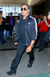Sylvester Stallone and his girls at LAX