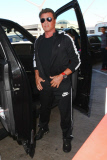Sylvester Stallone heads out of town with his girls