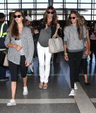 Sylvester Stallone & Family Departing On A Flight At LAX 