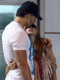 Exclusive... Joe Manganiello and Sofia Vergara Take Their Lovefest On The Road - NO WEB USE 