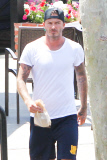 David Beckham and Family goes shopping at Adidas Store