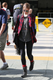*EXCLUSIVE* Evan Rachel Wood and R2D2 arrive in Vancouver **NO Canada**