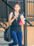 Exclusive... Brenda Song Stops By A Gym In Studio City 