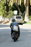 DAVID BECKHAM ON HIS CLASSIC HARLEY DAVIDSON MOTORCYCLE