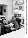 FRANCE/PARIS : Henri Cartier-Bresson at opening of his exhibition.