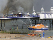 Eastbourne Pier Fire, Eastbourne, Britain - 30 Jul 2014