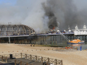 Eastbourne Pier Fire, Eastbourne, Britain - 30 Jul 2014