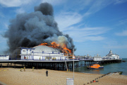 Eastbourne Pier Fire, Eastbourne, Britain - 30 Jul 2014