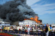 Eastbourne Pier Fire, Eastbourne, Britain - 30 Jul 2014
