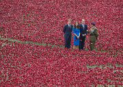Duke and Duchess of Cambridge visit War Memorial in London