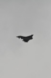 Military jet escorts passenger plane into Manchester Airport, Britain - 05 Aug 2014