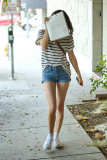 Emma Roberts changes her look at 901 Hair Salon