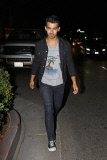 *EXCLUSIVE* Newly single Joe Jonas looks glum after dinner at La Scala