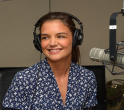 Katie Holmes visits the JUST JENNY radio program at SiriusXM Radio