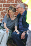 Sofia Vergara has a bad hair day with Ed O'Neill for 'Modern Family'