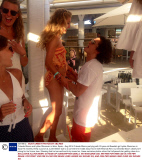 Orlando Bloom and Lykke Glommen in Ibiza, Spain - Aug 2014